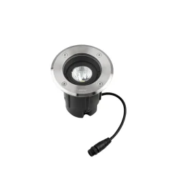 LEDS-C4 Nedgravet Udebelysning > LED nedgravningslampe Gea Easy, 830, grå, Ø 12,5 cm