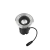 Nedgravet Udebelysning ^ LEDS-C4 LED nedgravningslampe Gea Easy, 827, grå, Ø 12,5 cm