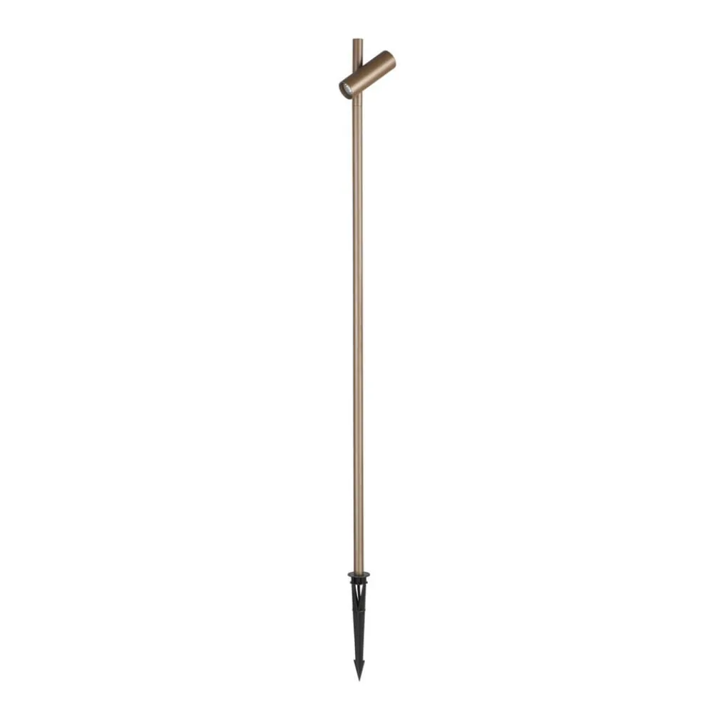 LEDS-C4 Udendørs Spot > LED-spot med jordspyd Juncus 1, brun, 2.700 K