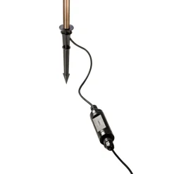 LEDS-C4 Udendørs Spot > LED-spot med jordspyd Juncus 1, brun, 2.700 K