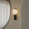 LEDS-C4 Væg- Og Spejllamper > LED-væglampe Perlina, sort, dæmpbar