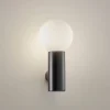 Væg- Og Spejllamper ^ LEDS-C4 Mist væglampe til badeværelset, 1 lk. sort