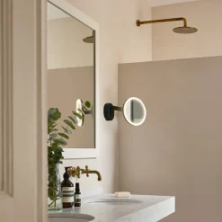 Møbel Og Interiør ^ LEDS-C4 Vanity vægspejl med LED, 3.000 K, sort