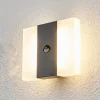 Lindby Væglampe Med Sensor > LED-sensor-udendørs væglampe Kumi, grafit, IP44