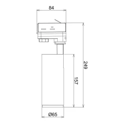 Skinnesystem ^ Deko-Light LED-skinnespot Lucea 3-faset 10W sort