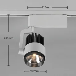 Trio Lighting Skinnesystem > LED-skinnespot Radiator til DUOline, titanium mat, CCT