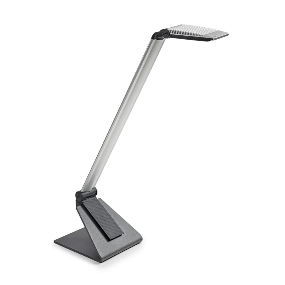 Maul Arbejdsrum/Kontor > LED-skrivebordslampe solaris, sølv, højde 64 cm