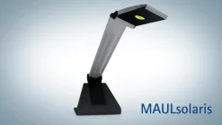 Maul Arbejdsrum/Kontor > LED-skrivebordslampe solaris, sølv, højde 64 cm