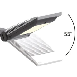 Maul Arbejdsrum/Kontor > LED-skrivebordslampe solaris, sølv, højde 64 cm
