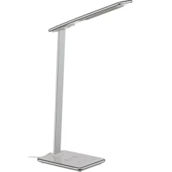 Arbejdsrum/Kontor|Bordlamper ^ Aluminor LED-skrivebordslampe Orbit med induktion sølv
