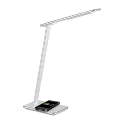 Arbejdsrum/Kontor|Bordlamper ^ Aluminor LED-skrivebordslampe Orbit med induktion sølv