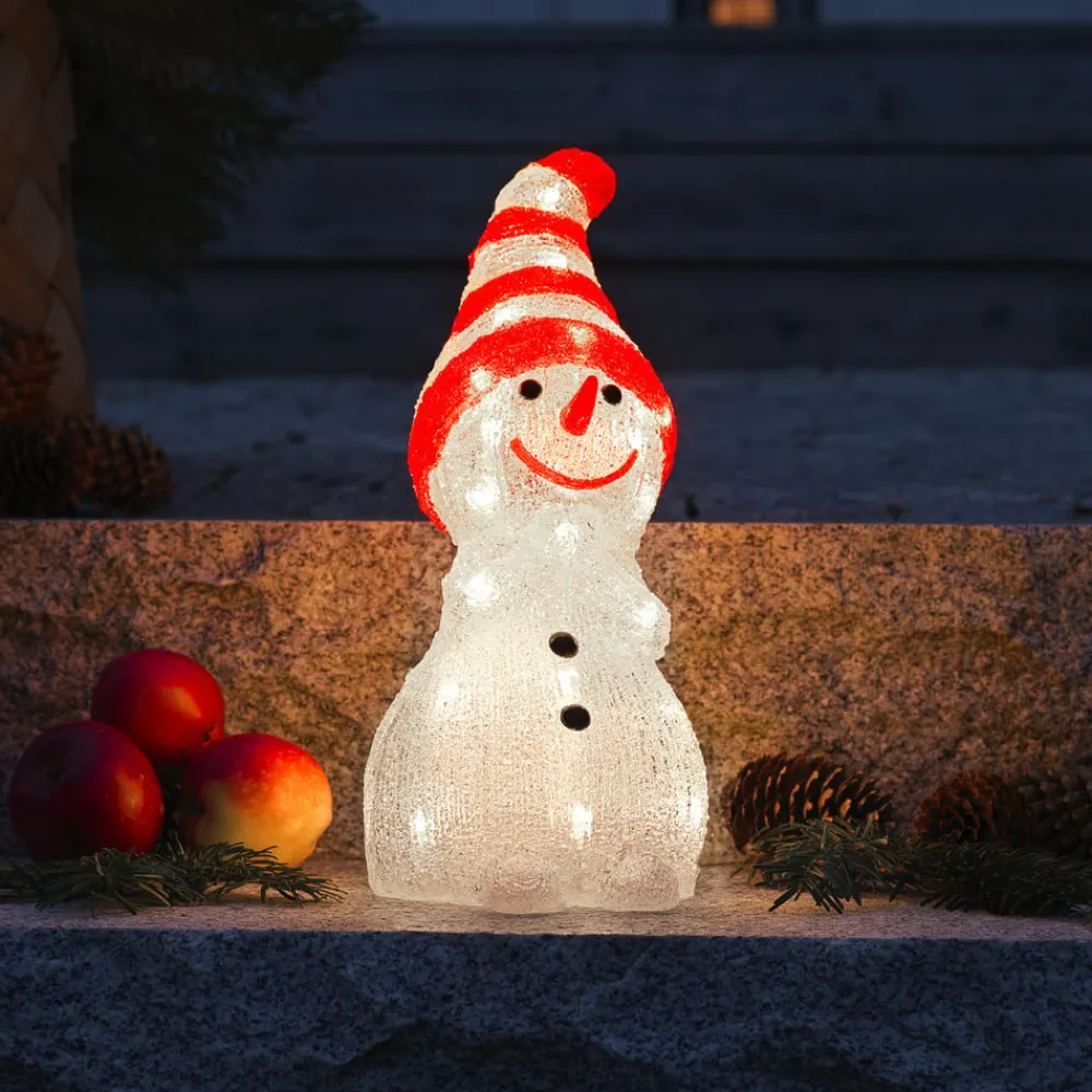 Konstsmide Christmas Dekorationsbelysning|Julepynt > LED-snemandsfigur, lysende, udendørs, IP44