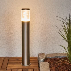Sokkellamper ^ Lindby LED-sokkellampe Belen, stål