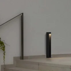 FARO BARCELONA Sokkellamper > LED-sokkellampe Cerler, antracit, 60 cm, metal, IP65, CCT