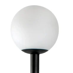 Sokkellamper ^ FARO BARCELONA LED-sokkellampe Cuca, sort, stål, IP65, højde 50 cm