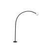 FARO BARCELONA Sokkellamper > LED-sokkellampe Cuca, sort, stål/glas, højde 65 cm
