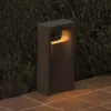 FARO BARCELONA Sokkellamper > LED-sokkellampe Glint, 2700K, 40 cm, grå, beton, IP55