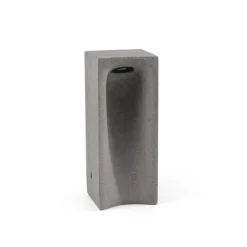 FARO BARCELONA Sokkellamper > LED-sokkellampe Grot, 3000K, grå, beton, IP55, højde 40 cm
