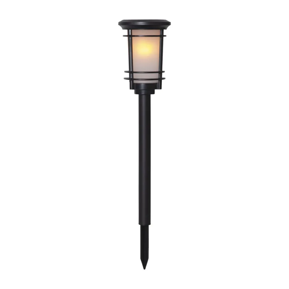 Solcellelamper|Sokkellamper ^ STAR TRADING LED-sokkellampe solcelle Flame med flammeeffekt