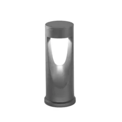Fabas Luce Sokkellamper > LED-sokkellampe Teo, 30 cm høj, sort, metal, IP65