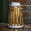 Dekorationsbelysning|Bordlamper ^ STAR TRADING LED solar bordlampe Catania lavet af birketræ
