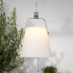 STAR TRADING Udendørs Pendellamper|Solcellelamper > LED solar hængelampe Solia, Ø 28 cm
