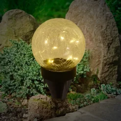Näve Solcellelamper > LED-solcelle-dekolampe 5248203 i glas, sæt med 3
