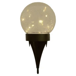 Näve Solcellelamper > LED-solcelle-dekolampe 5248203 i glas, sæt med 3