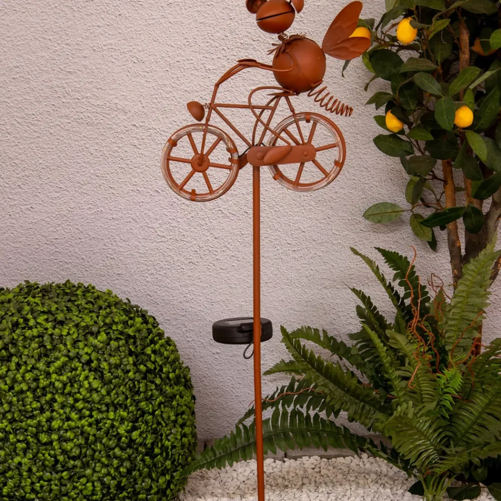 Näve Solcellelamper > LED-solcelle-dekorationslampe 5282414 med cykel