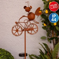 Näve Solcellelamper > LED-solcelle-dekorationslampe 5282414 med cykel