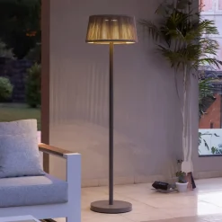 Les Jardins Solcellelamper > LED-solcellegulvlampe Rop&Strip, højdejusterbar, 500 lm