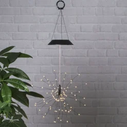 STAR TRADING Dekorationsbelysning|Solcellelamper > LED-solcellehængelampe Firework