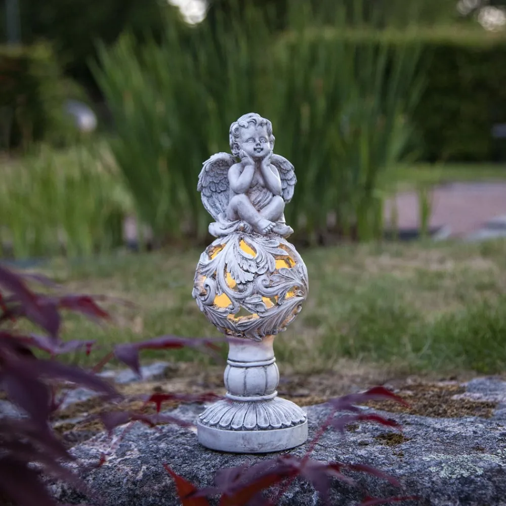 STAR TRADING Dekorationsbelysning|Solcellelamper > LED-solcellelampe Angel