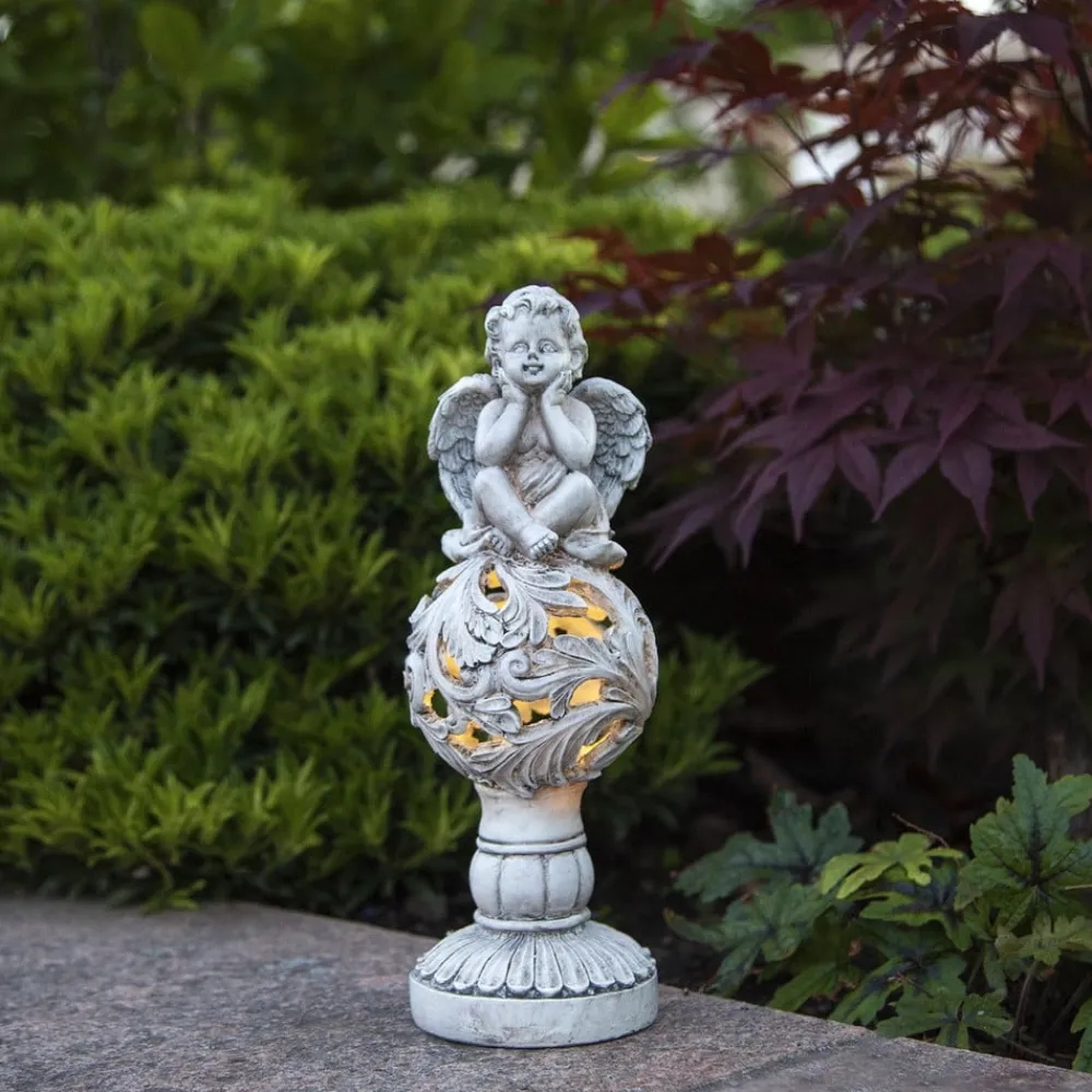 STAR TRADING Dekorationsbelysning|Solcellelamper > LED-solcellelampe Angel