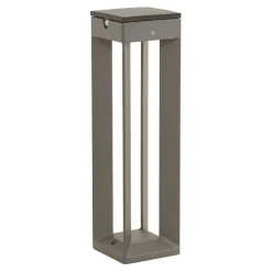 Les Jardins Solcelle Lampe Med Sensor|Sokkellamper Med Sensor > LED-solcellelampe Borne med sensor, 45 cm, grå