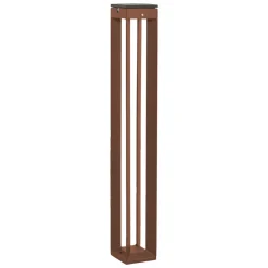 Les Jardins Solcelle Lampe Med Sensor > LED-solcellelampe Borne med sensor, 90 cm, corten