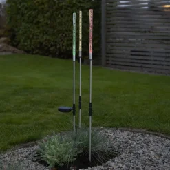 Dekorationsbelysning|Solcellelamper ^ STAR TRADING LED-solcellelampe Bubbly i sæt af 3, flerfarvet