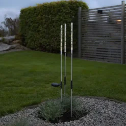 Dekorationsbelysning|Solcellelamper ^ STAR TRADING LED-solcellelampe Bubbly i sæt af 3, varm hvid