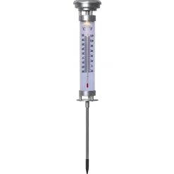 STAR TRADING Dekorationsbelysning > LED-solcellelampe Celsius, udendørstermometer