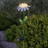Dekorationsbelysning|Solcellelamper ^ STAR TRADING LED-solcellelampe Daisy i daisyform