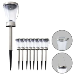 Solcellelamper ^ Näve 5146408 LED-solcellelampe deko, med jordspyd 8 stk