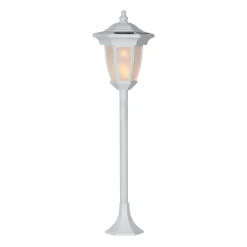 Solcellelamper|Sokkellamper ^ STAR TRADING LED-solcellelampe Flame, 4-i-1, hvid
