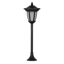 STAR TRADING Sokkellamper|Udendørs Spot > LED-solcellelampe Flame, 4-i-1, sort
