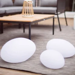 STAR TRADING Dekorationsbelysning|Solcellelamper > LED-solcellelampe Globy i stenform, længde 26,5 cm