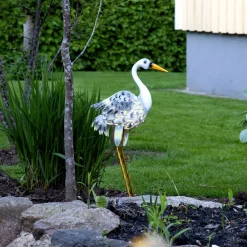 STAR TRADING Dekorationsbelysning|Solcellelamper > LED-solcellelampe Heron som en hejre figur