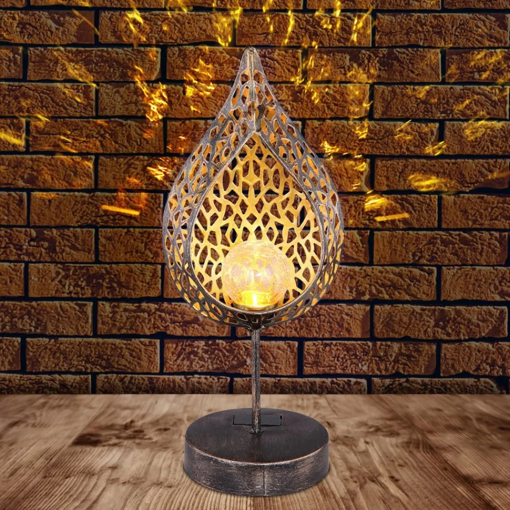 Globo Dekorationsbelysning|Solcellelamper > 33528 LED-solcellelampe i bladform
