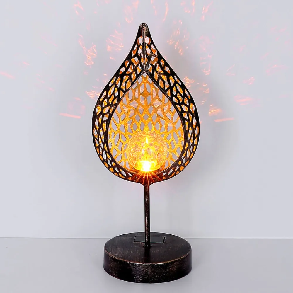 Globo Dekorationsbelysning|Solcellelamper > 33528 LED-solcellelampe i bladform