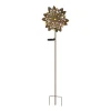Globo Solcellelamper > LED-solcellelampe 36578, jordspyd, rustbrun, metal, glas