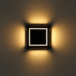 Globo Solcellelamper|Udendørs Spot > LED-solcellelampe 36505, jordspyd, væglampe, sort, aluminium