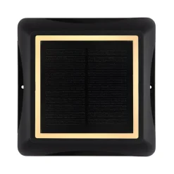 Globo Solcellelamper|Udendørs Spot > LED-solcellelampe 36505, jordspyd, væglampe, sort, aluminium